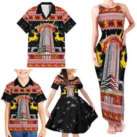 Personalized Nakatomi Plaza Family Matching Tank Maxi Dress and Hawaiian Shirt Christmas Party 1988 - Wonder Print Shop