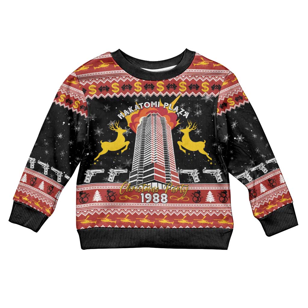 Personalised Nakatomi Plaza Kid Ugly Christmas Sweater Christmas Party 1988 - Wonder Print Shop