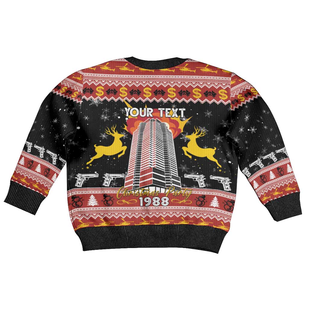Personalised Nakatomi Plaza Kid Ugly Christmas Sweater Christmas Party 1988 - Wonder Print Shop