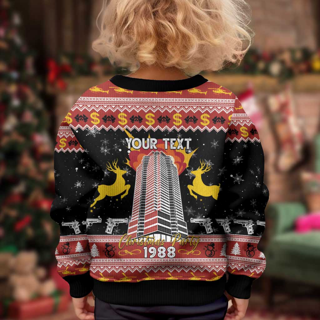 Personalised Nakatomi Plaza Kid Ugly Christmas Sweater Christmas Party 1988 - Wonder Print Shop