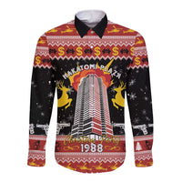 Personalized Nakatomi Plaza Long Sleeve Button Shirt Christmas Party 1988 - Wonder Print Shop