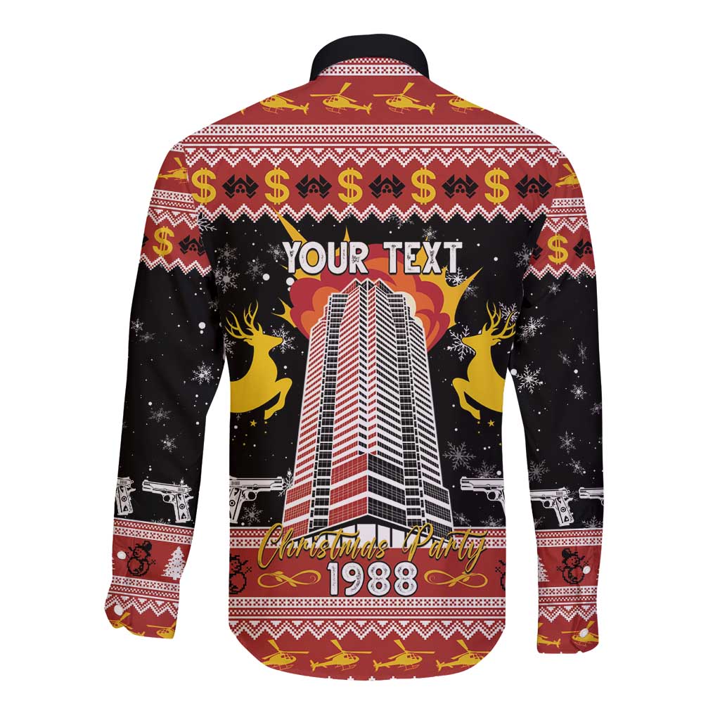 Personalized Nakatomi Plaza Long Sleeve Button Shirt Christmas Party 1988 - Wonder Print Shop