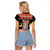 Personalized Nakatomi Plaza Raglan Cropped T Shirt Christmas Party 1988 - Wonder Print Shop