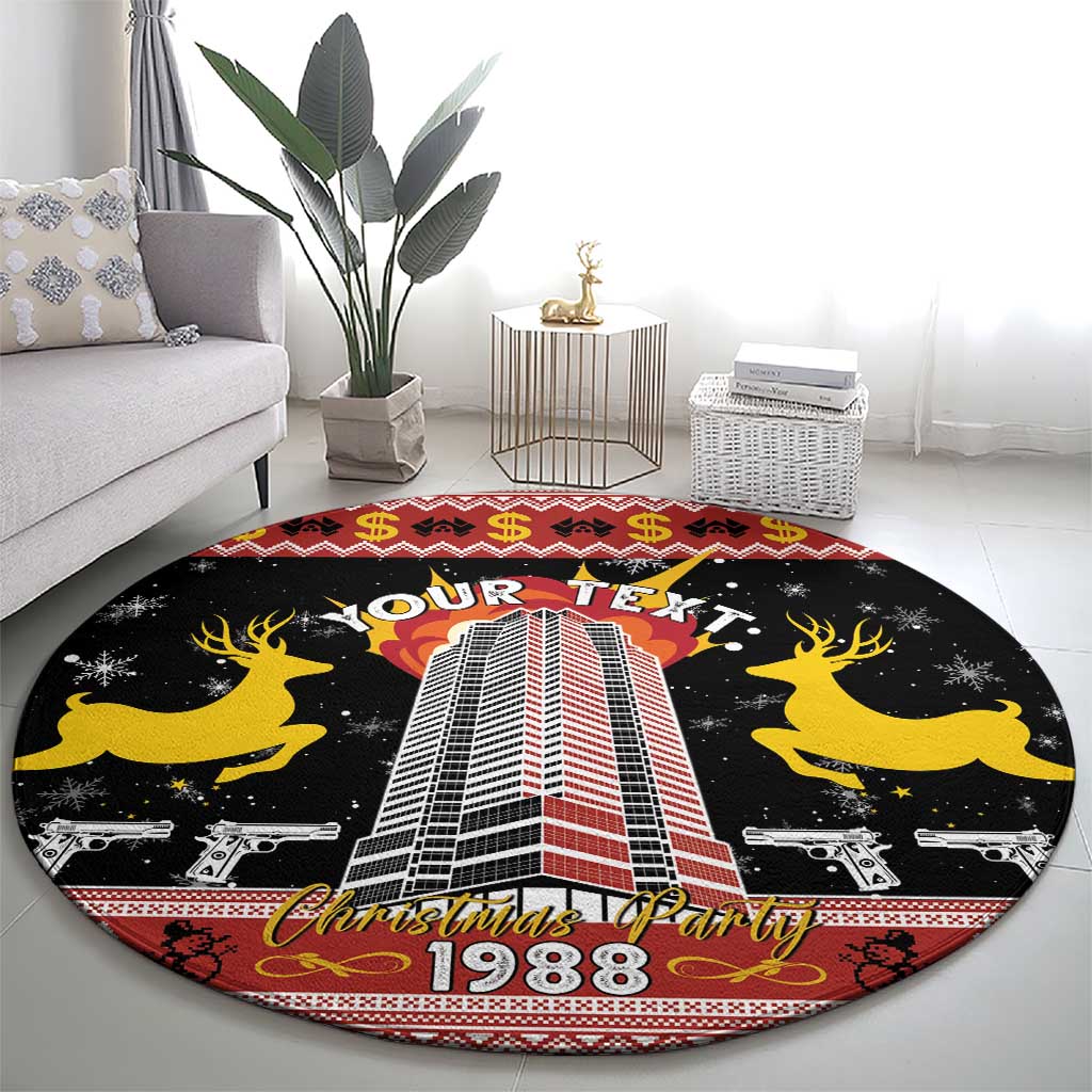 Personalized Nakatomi Plaza Round Carpet Christmas Party 1988