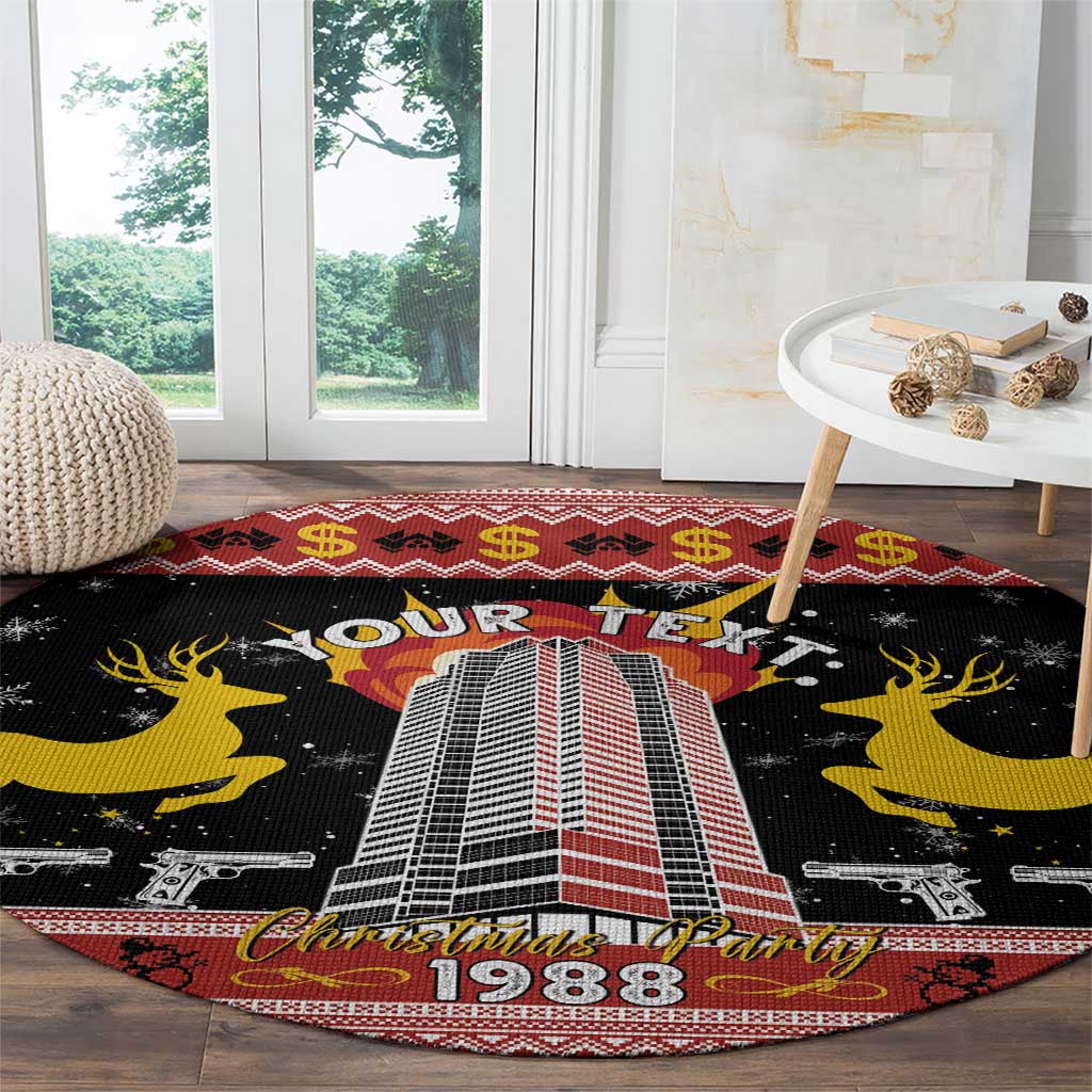 Personalized Nakatomi Plaza Round Carpet Christmas Party 1988