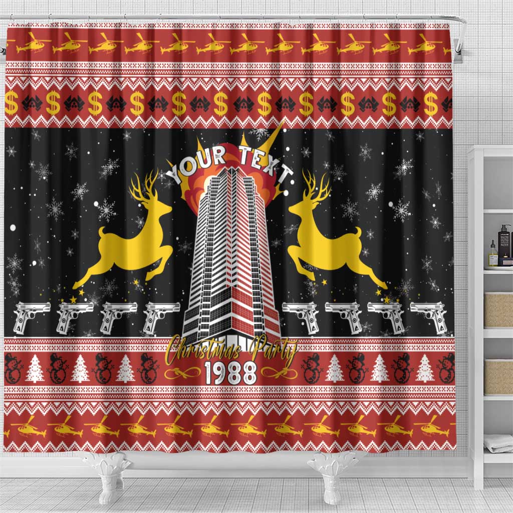 Personalized Nakatomi Plaza Shower Curtain Christmas Party 1988