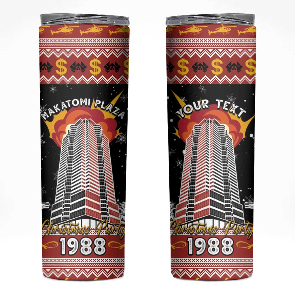 Personalised Nakatomi Plaza Skinny Tumbler Christmas Party 1988 - Wonder Print Shop