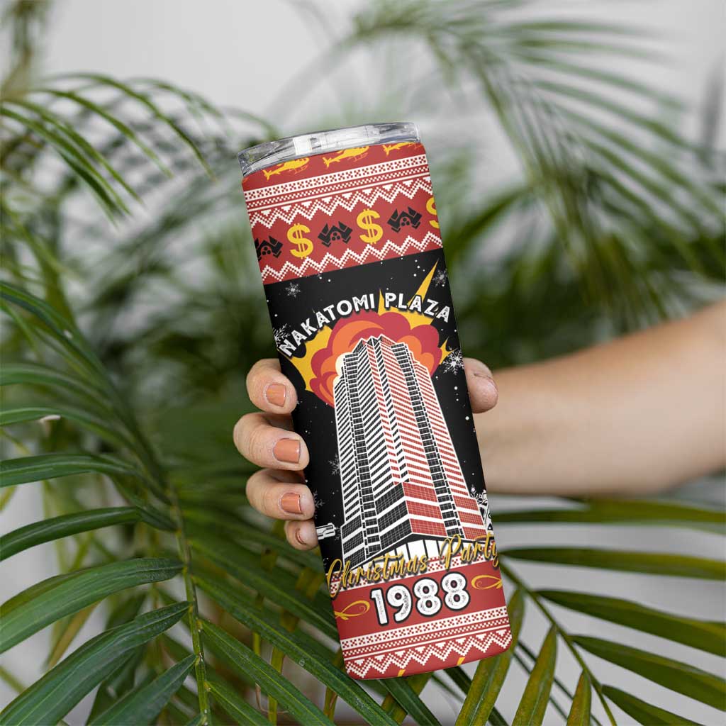 Personalised Nakatomi Plaza Skinny Tumbler Christmas Party 1988 - Wonder Print Shop