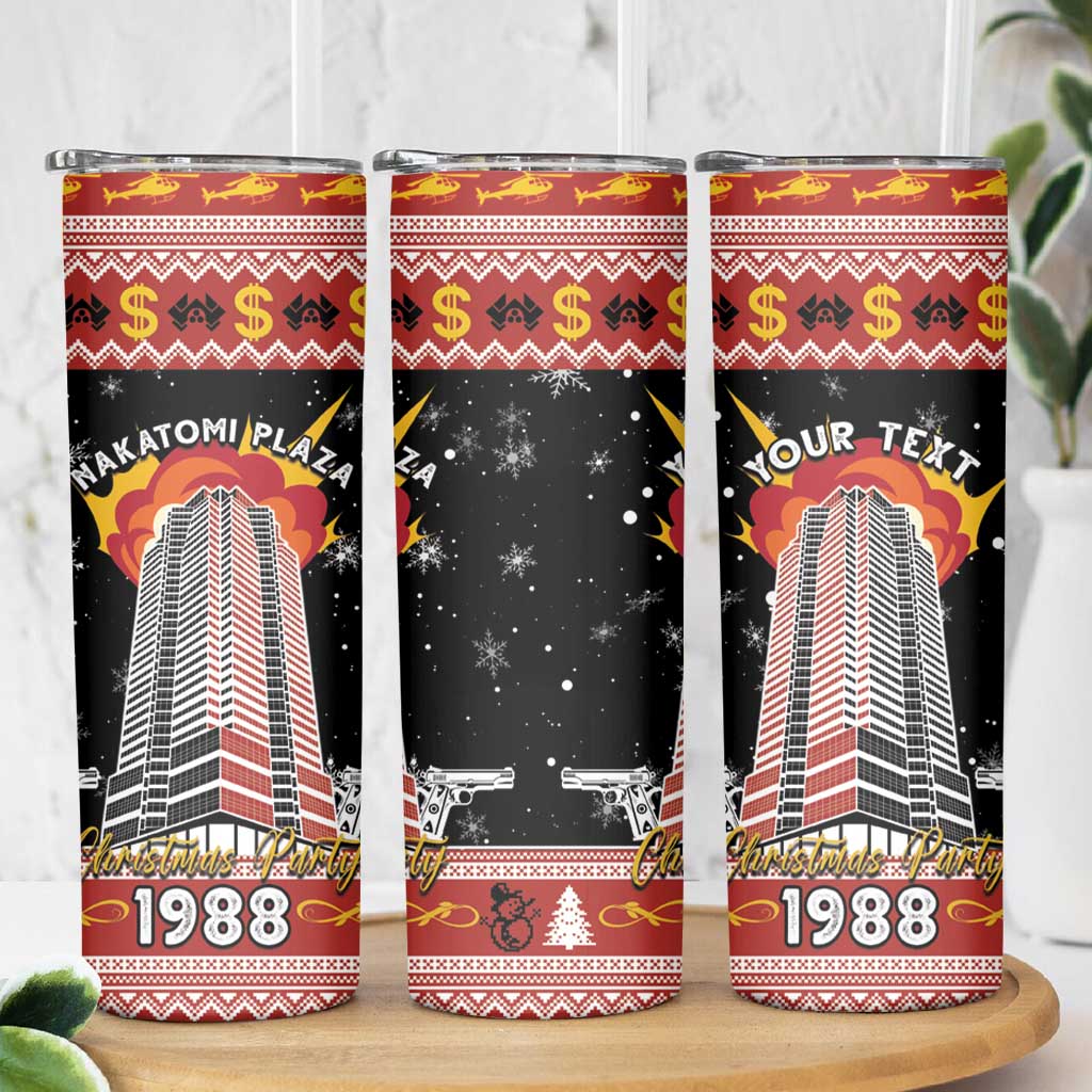 Personalised Nakatomi Plaza Skinny Tumbler Christmas Party 1988 - Wonder Print Shop