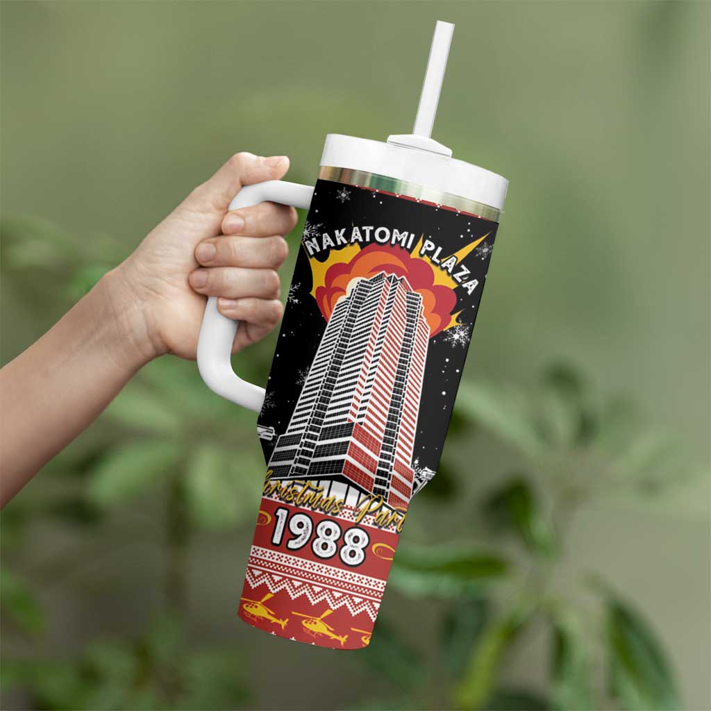 Personalised Nakatomi Plaza Tumbler With Handle Christmas Party 1988 - Wonder Print Shop