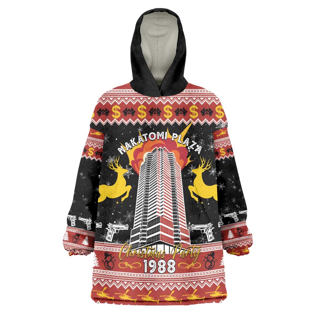 Personalized Nakatomi Plaza Wearable Blanket Hoodie Christmas Party 1988 - Wonder Print Shop