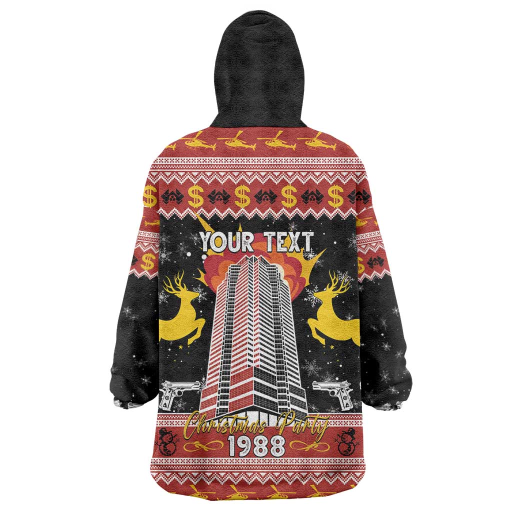 Personalized Nakatomi Plaza Wearable Blanket Hoodie Christmas Party 1988 - Wonder Print Shop