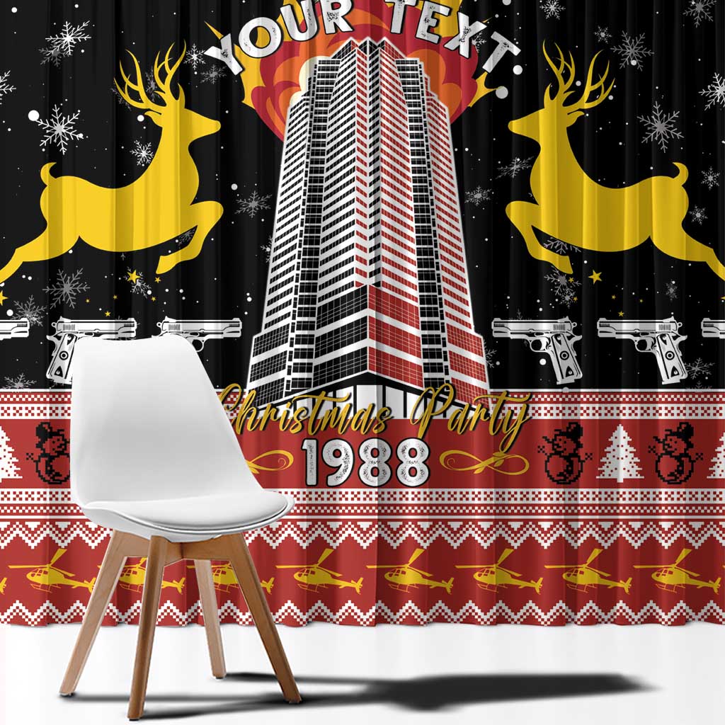 Personalized Nakatomi Plaza Window Curtain Christmas Party 1988 - Wonder Print Shop