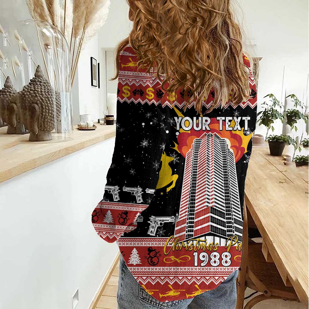 Personalized Nakatomi Plaza Women Casual Shirt Christmas Party 1988 - Wonder Print Shop