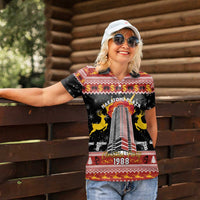 Personalized Nakatomi Plaza Women Polo Shirt Christmas Party 1988 - Wonder Print Shop