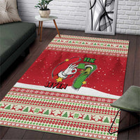 Funny Six Seven Meme Christmas Area Rug Merry 67 Mas - Wonder Print Shop