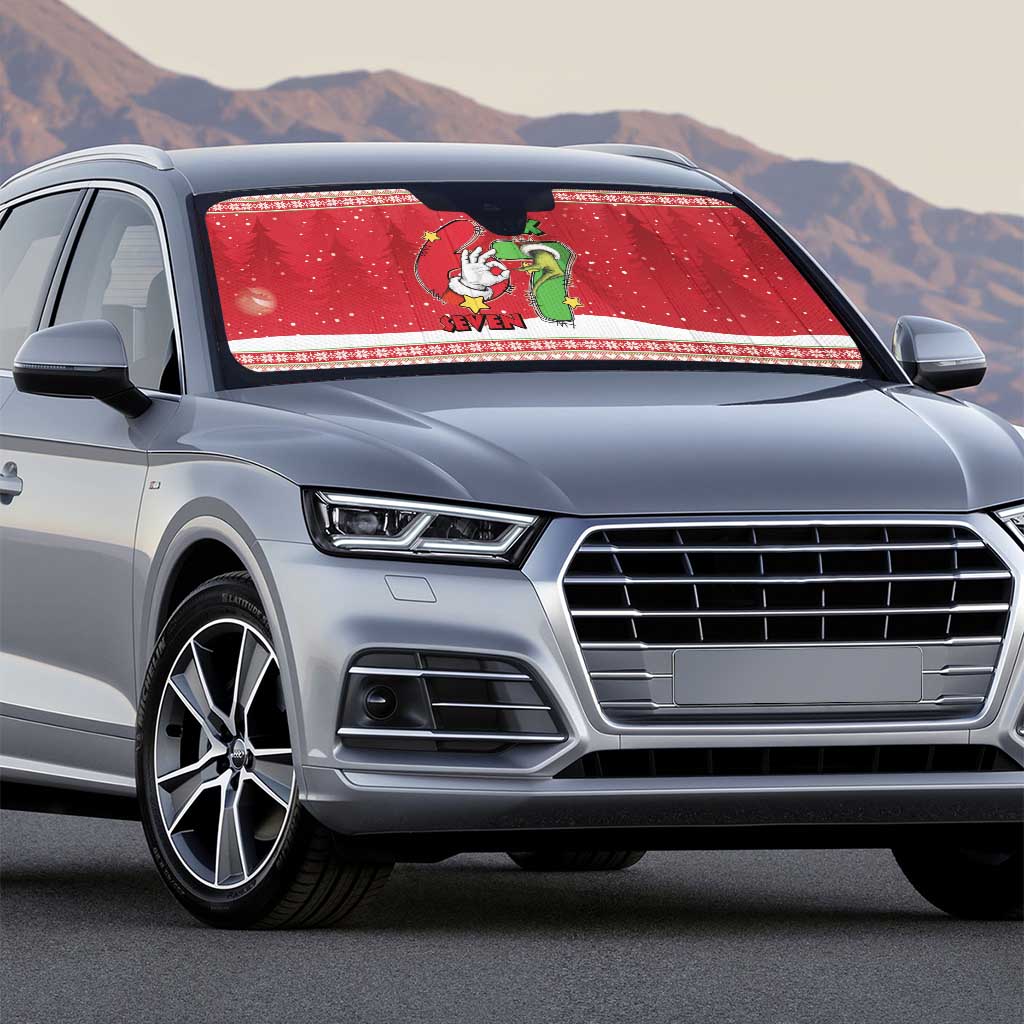 Funny Six Seven Meme Christmas Auto Sun Shade Merry 67 Mas - Wonder Print Shop
