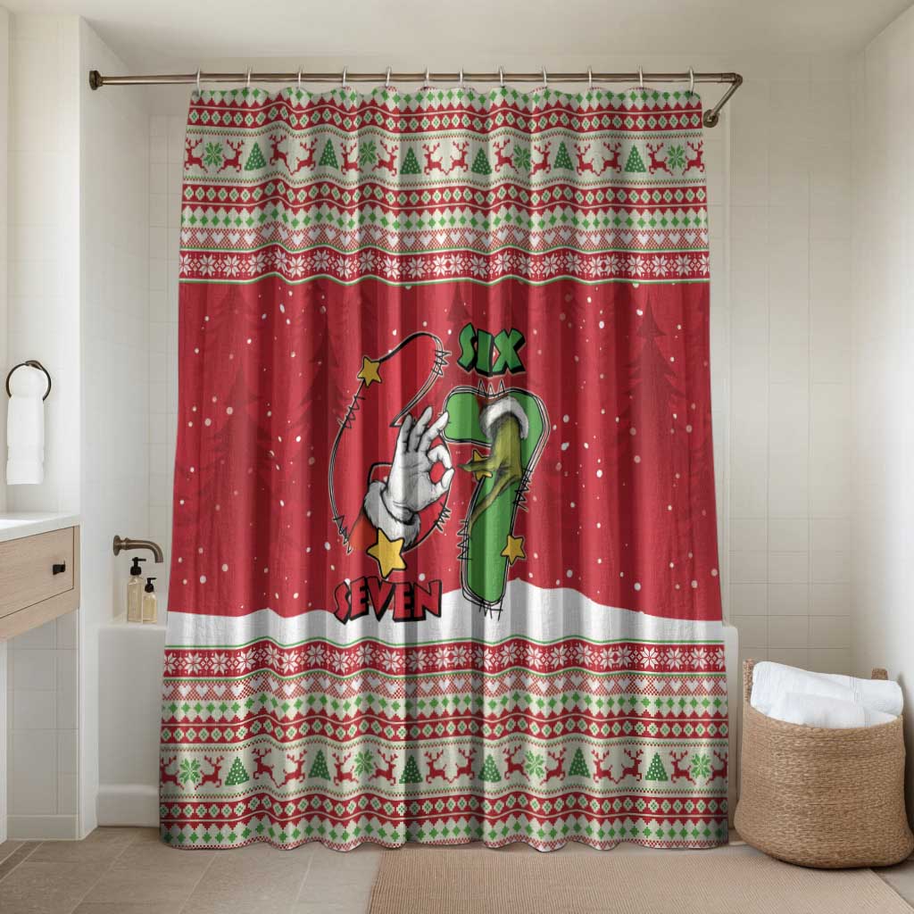 Funny Six Seven Meme Christmas Bathroom Set Merry 67 Mas - Wonder Print Shop