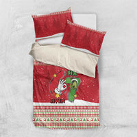 Funny Six Seven Meme Christmas Bedding Set Merry 67 Mas - Wonder Print Shop