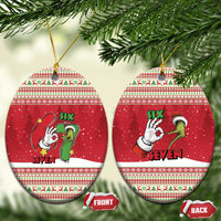 Funny Six Seven Meme Christmas Ceramic Ornament Merry 67 Mas - Wonder Print Shop