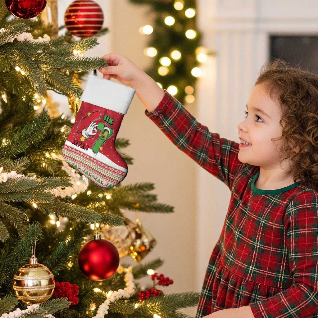 Funny Six Seven Meme Christmas Stocking Merry 67 Mas - Wonder Print Shop