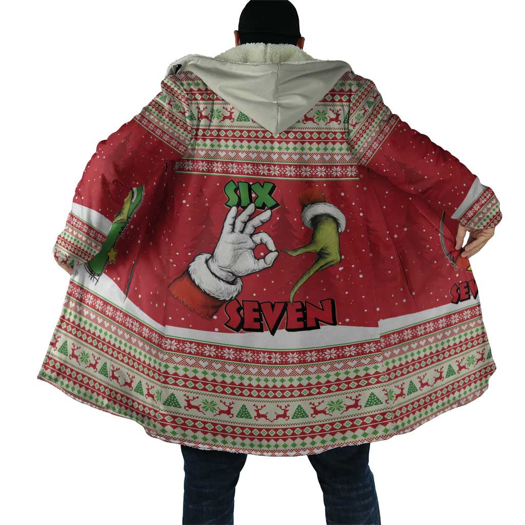 Funny Six Seven Meme Christmas Cloak Merry 67 Mas - Wonder Print Shop