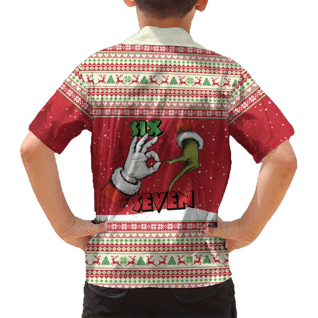 Funny Six Seven Meme Christmas Family Matching Mermaid Dress and Hawaiian Shirt Merry 67 Mas - Wonder Print Shop
