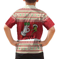 Funny Six Seven Meme Christmas Family Matching Mermaid Dress and Hawaiian Shirt Merry 67 Mas - Wonder Print Shop