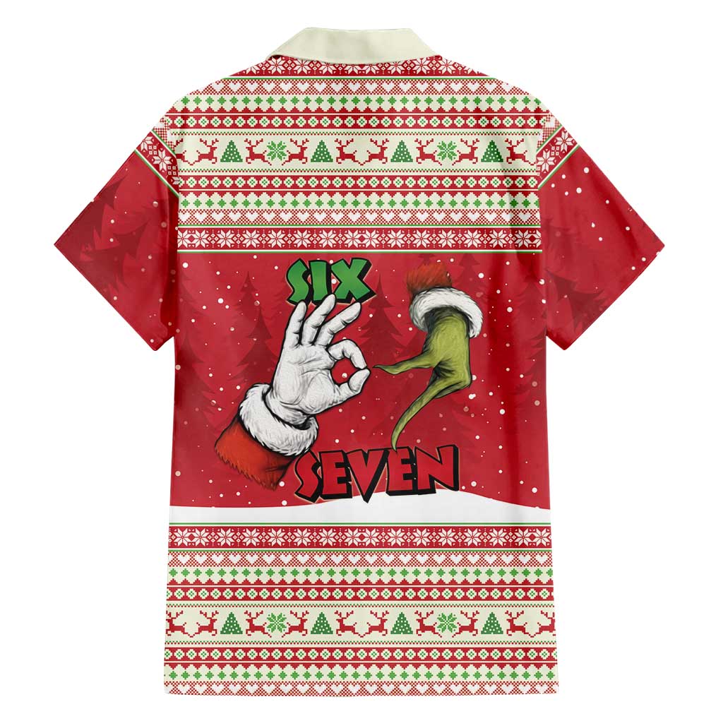 Funny Six Seven Meme Christmas Family Matching Mermaid Dress and Hawaiian Shirt Merry 67 Mas - Wonder Print Shop