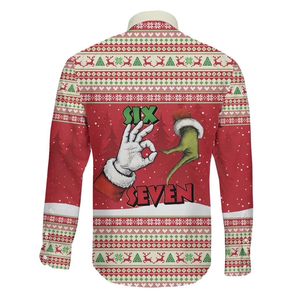 Funny Six Seven Meme Christmas Family Matching Mermaid Dress and Hawaiian Shirt Merry 67 Mas - Wonder Print Shop
