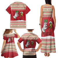Funny Six Seven Meme Christmas Family Matching Tank Maxi Dress and Hawaiian Shirt Merry 67 Mas - Wonder Print Shop