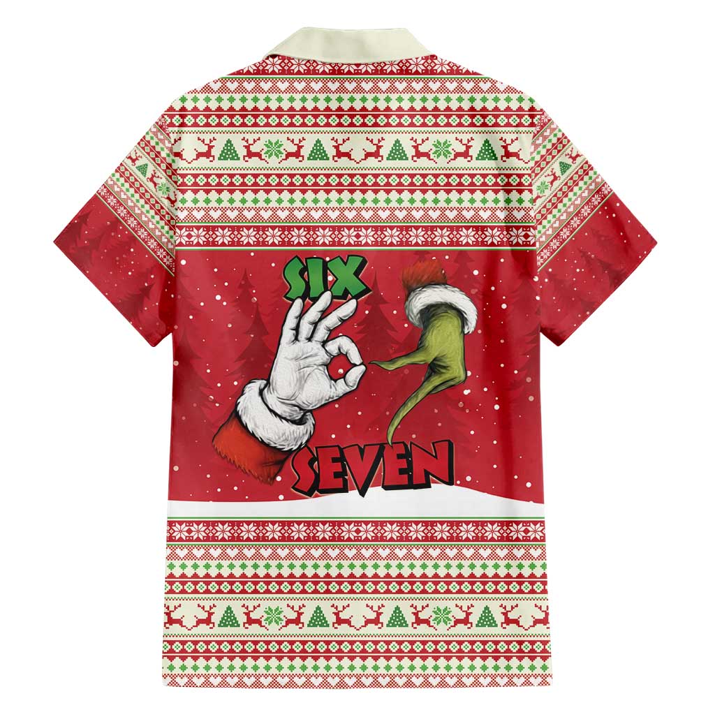 Funny Six Seven Meme Christmas Hawaiian Shirt Merry 67 Mas - Wonder Print Shop
