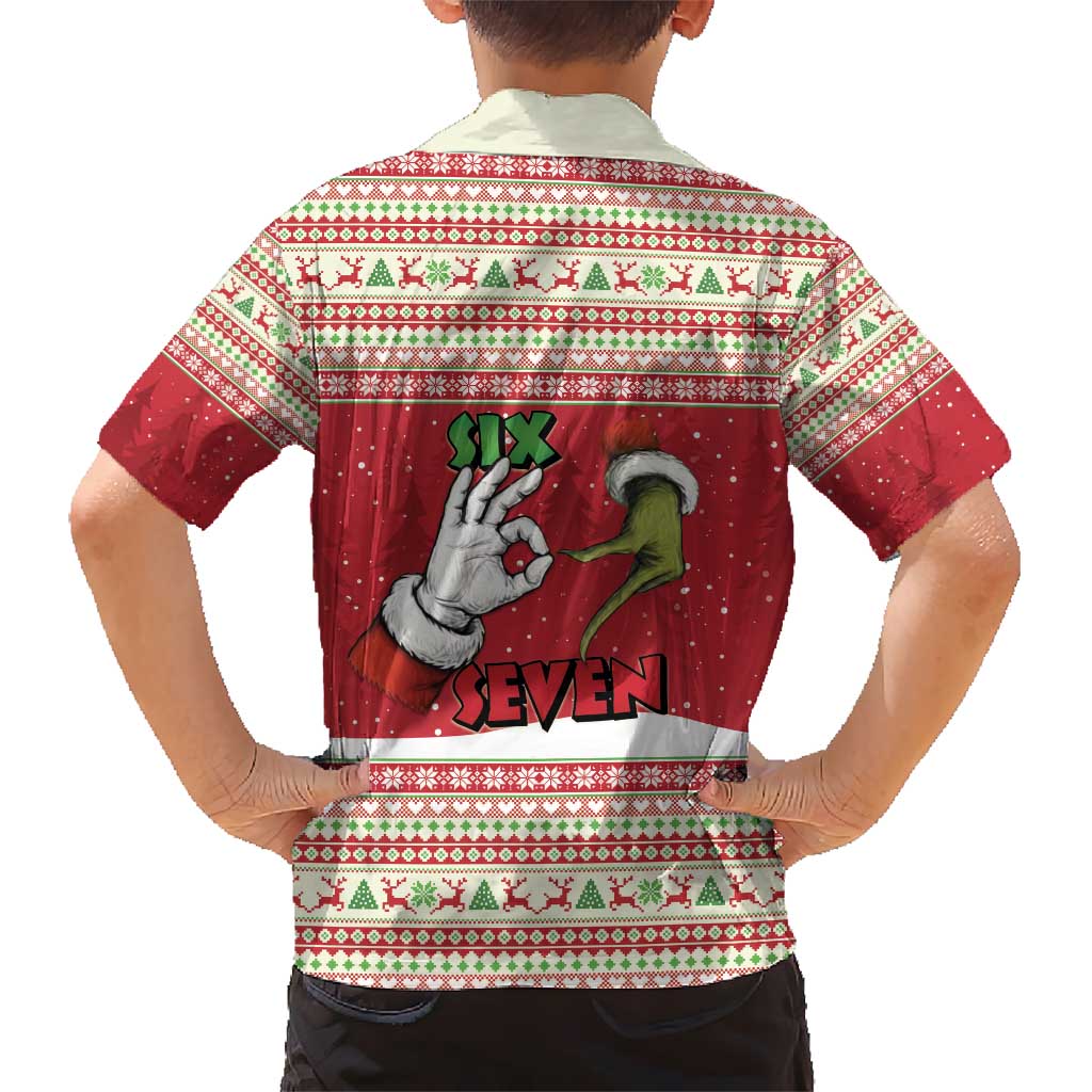 Funny Six Seven Meme Christmas Hawaiian Shirt Merry 67 Mas - Wonder Print Shop