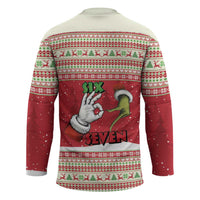 Funny Six Seven Meme Christmas Hockey Jersey Merry 67 Mas - Wonder Print Shop