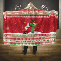 Funny Six Seven Meme Christmas Hooded Blanket Merry 67 Mas - Wonder Print Shop