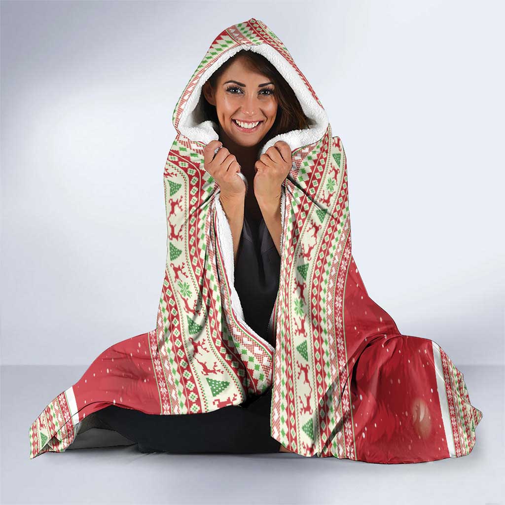 Funny Six Seven Meme Christmas Hooded Blanket Merry 67 Mas - Wonder Print Shop
