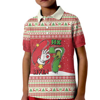 Funny Six Seven Meme Christmas Kid Polo Shirt Merry 67 Mas - Wonder Print Shop