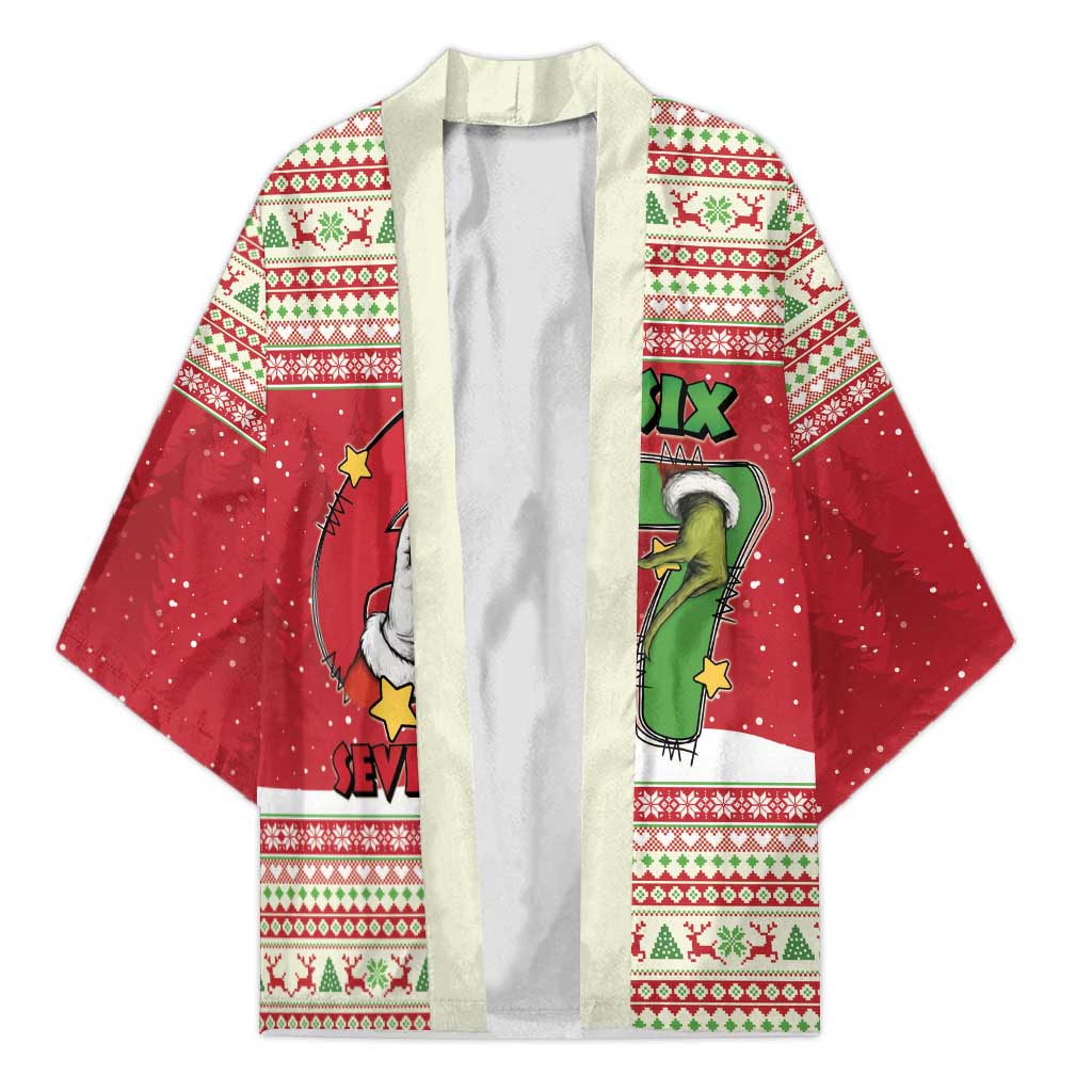 Funny Six Seven Meme Christmas Kimono Merry 67 Mas - Wonder Print Shop