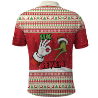Funny Six Seven Meme Christmas Polo Shirt Merry 67 Mas - Wonder Print Shop