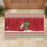 Funny Six Seven Meme Christmas Rubber Doormat Merry 67 Mas - Wonder Print Shop