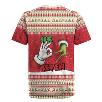 Funny Six Seven Meme Christmas Rugby Jersey Merry 67 Mas - Wonder Print Shop
