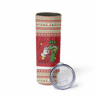 Funny Six Seven Meme Christmas Skinny Tumbler Merry 67 Mas - Wonder Print Shop