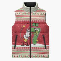 Funny Six Seven Meme Christmas Sleeveless Puffer Jacket Merry 67 Mas - Wonder Print Shop