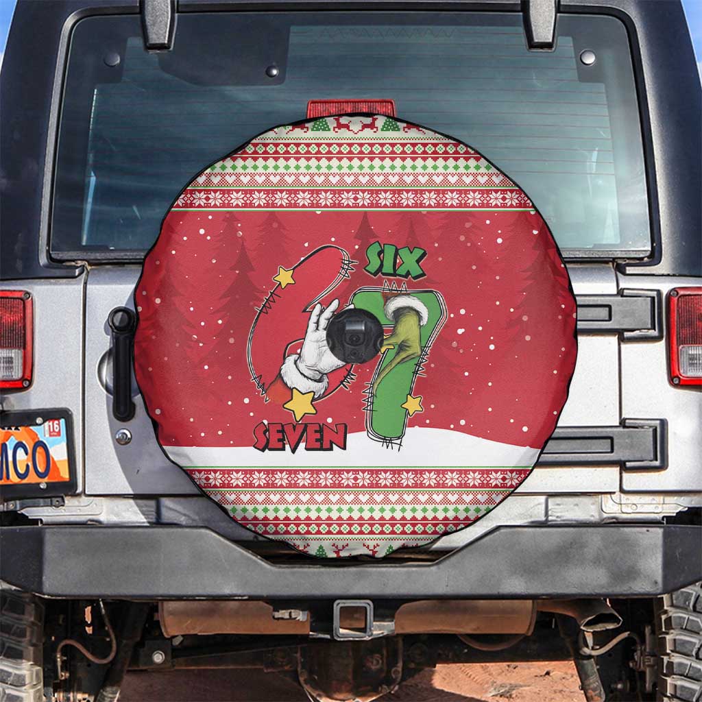 Funny Six Seven Meme Christmas Spare Tire Cover Merry 67 Mas - Wonder Print Shop