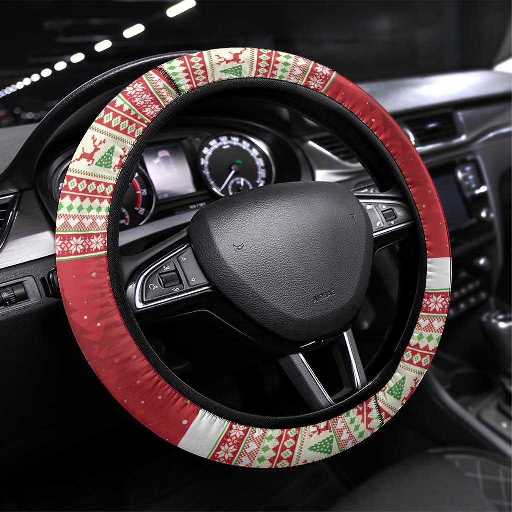 Funny Six Seven Meme Christmas Steering Wheel Cover Merry 67 Mas - Wonder Print Shop