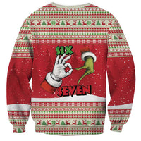 Funny Six Seven Meme Christmas Sweatshirt Merry 67 Mas - Wonder Print Shop