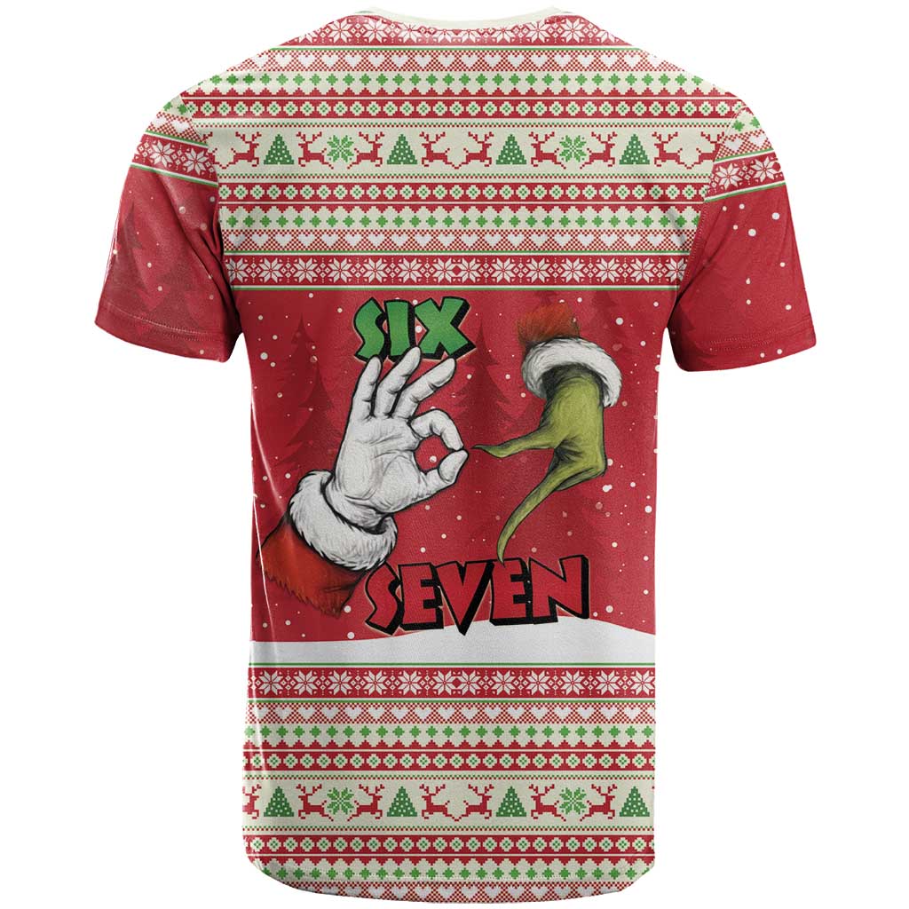 Funny Six Seven Meme Christmas T Shirt Merry 67 Mas - Wonder Print Shop