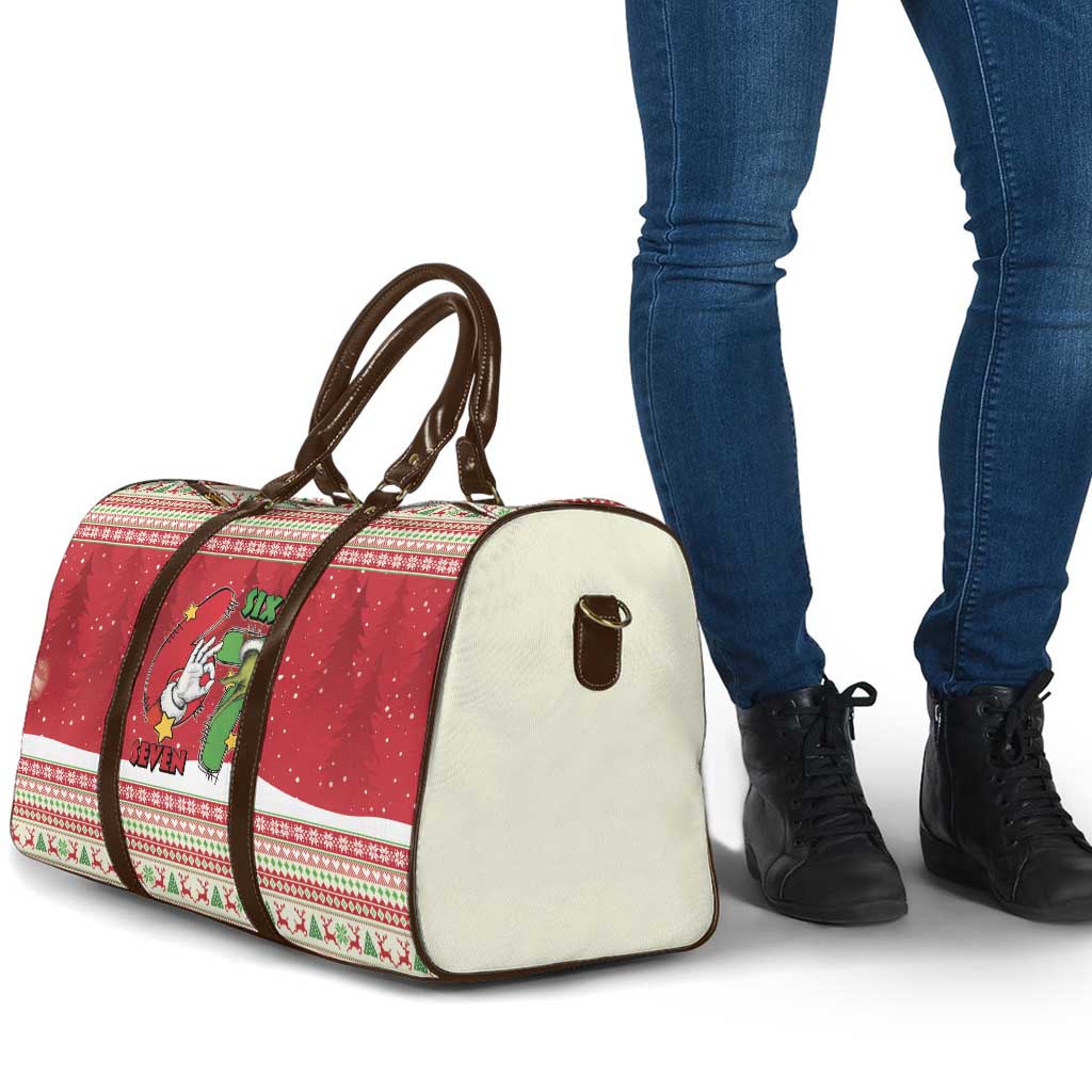 Funny Six Seven Meme Christmas Travel Bag Merry 67 Mas - Wonder Print Shop