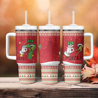 Funny Six Seven Meme Christmas Tumbler With Handle Merry 67 Mas - Wonder Print Shop