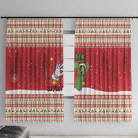Funny Six Seven Meme Christmas Window Curtain Merry 67 Mas - Wonder Print Shop